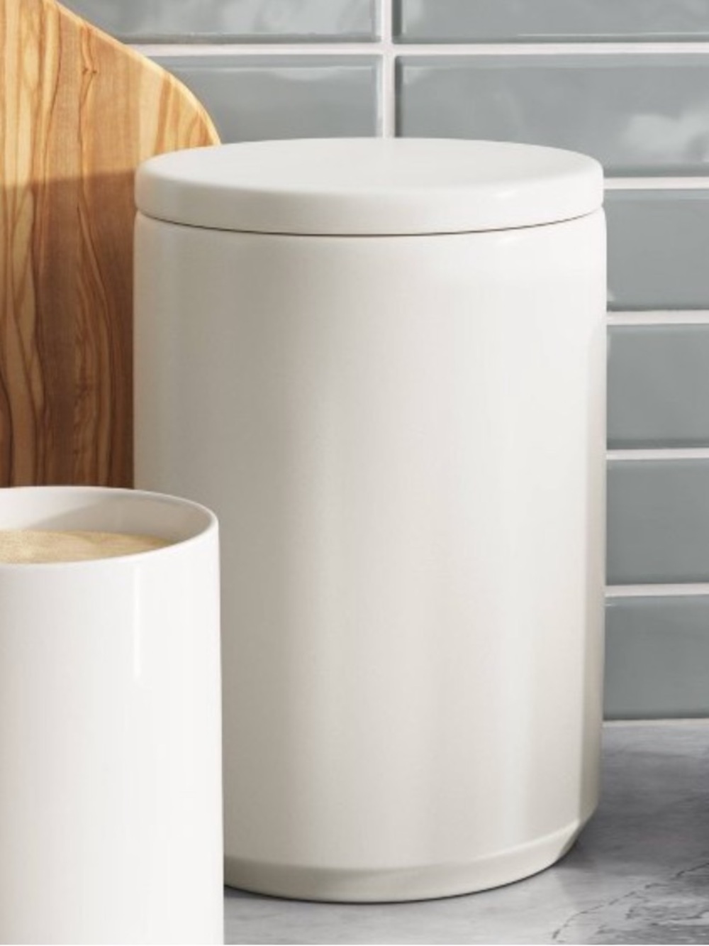 NEW Threshold White 110oz Ceramic Food Storage Canister